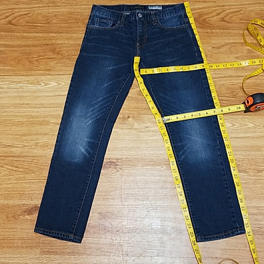 AEROPOSTALE 27x26 FADED SLIM STRAIGHT DARK WASH LIKE NEW 2016 WOMANS JEANS